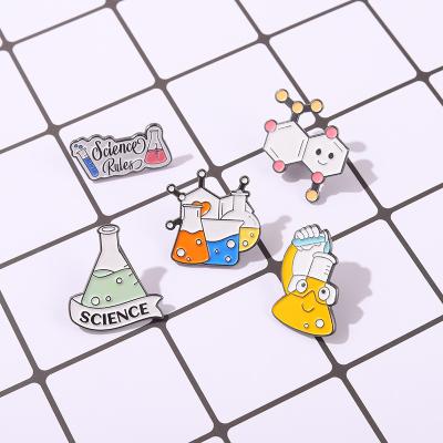 China art & Cell Science Chemistry Pharmacist Brooch Badge Lapel Jewelry Biological Experimental Microbial Collectable Gift For Friends for sale