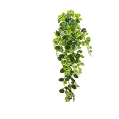 China Contemporary High Simulated Plants Indoor Decoration Wall Hanging Artificial Plants Greenery Leaves For Indoor for sale