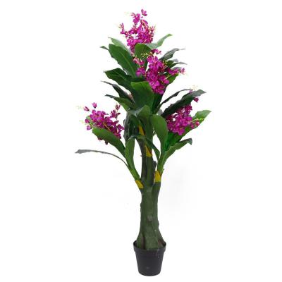 China Wholesale Cymbidium Orchid Tree Minimalist YD29329 Artificial Flower Tree For Wedding Decor for sale