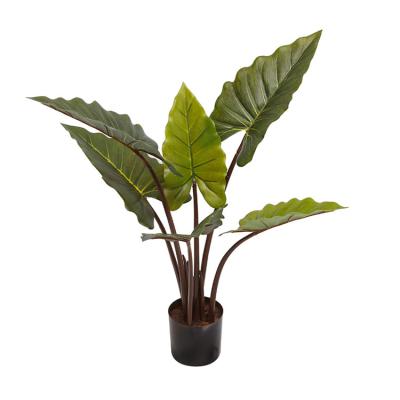 China Wholesale CLASSIC home artificial tree dieffenbachia elephant ear decoration YD29507-P potted plant for sale