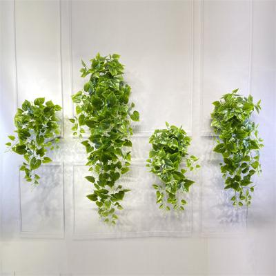 China Modern Artificial Plant Vines Wall Hanging Simulation Rattan Leaves Branches Plant Ivy Leaf Home Wedding Green Plant Decoration for sale