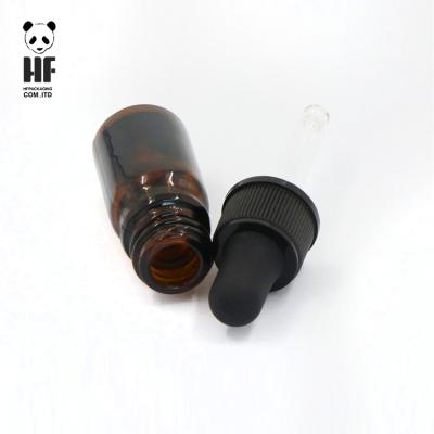 China Wholesale Personal Care Essential Oil 10ml Refillable Brown Eye Dropper Bottle With Dropper Glass Pipette for sale