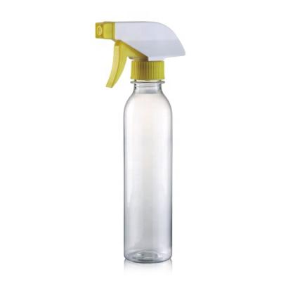 China Personal Care Plastic Bottle Cosmetics Spray Clear 250ml Pet Spray Plastic Bottle With 28/400 Trigger Sprayers for sale