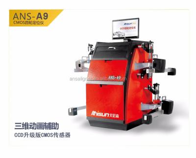 China wheel repair machine with auto data car software, used auto shop tools, A9 wheel alignment machine price for sale