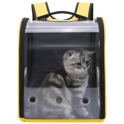 China Wholesale Viable Portable Cat Carrier Bag Breathable Transparent Backpack for Dogs and Cats Outdoor Pet Travel Bag for sale