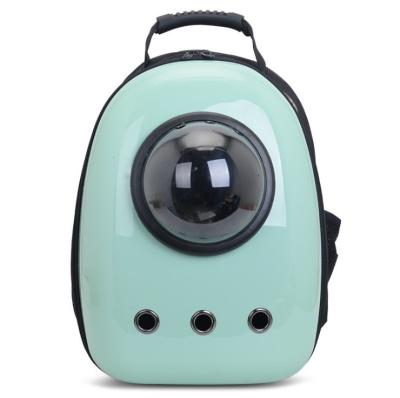 China Transparent Viable Colorful Cartoon Space Capsule Pet Backpack For Small Big Cats Durable Pet Travel Bag for sale