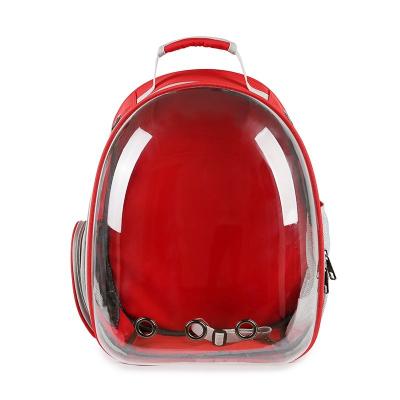 China Sustainable Hot Selling Transparent Pet Backpack Carrier For Cats And Dogs Line-Approved Breathable Pet Travel Bag for sale