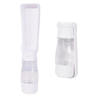 China Portable 350ml Collapsible Pet Water Bottle Viable With Waste Bag Leak Proof Pet Water Bottle Feeder for sale