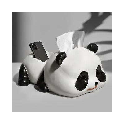 China Europe Hot Sale Customized High Quality Handmade Crafts Panda Sculpture Panda Brick Resin Statue for sale