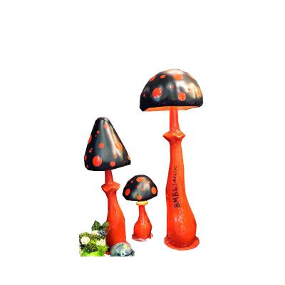 China Small Cartoon Popular Red Tide Game Mushroom Craft Europe Resin Stool Creative Home Decoration for sale