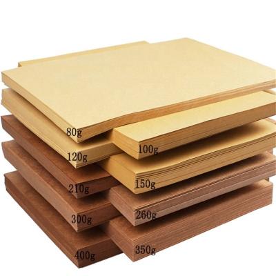 China Waterproof Brown Kraft Single Sided PE Coated Paper for sale