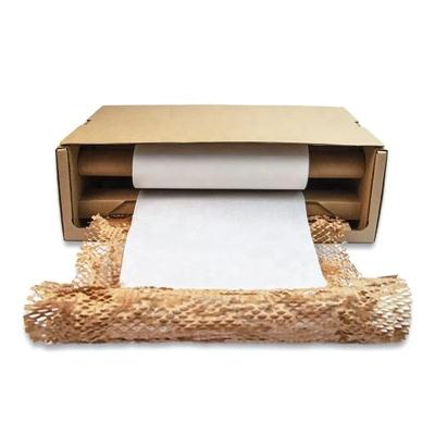 China Recycled Materials Honeycomb Cushioning Wrap Kraft Paper Roll For Moving Shipping Packaging for sale