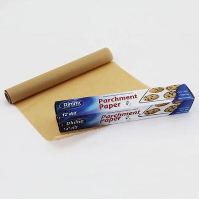 China Recycled Materials Food Grade Silicone Paper Elephant Roll Baking Parchment Paper for sale