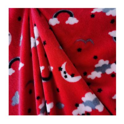 China Anti-static printing super soft fabric for baby blanket velboa fabric super soft velvet fabric for sale