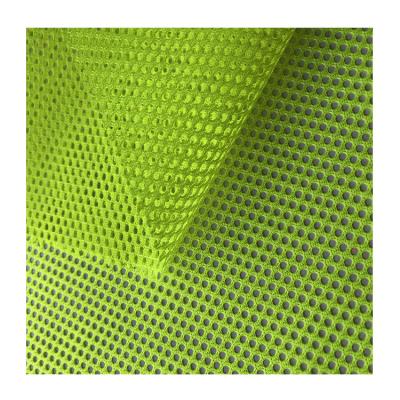 China Anti-Static Neon Mesh Breathable Fluorescent Fabric Fabric 100% Polyester Color High Visibility Fabric For Vest for sale