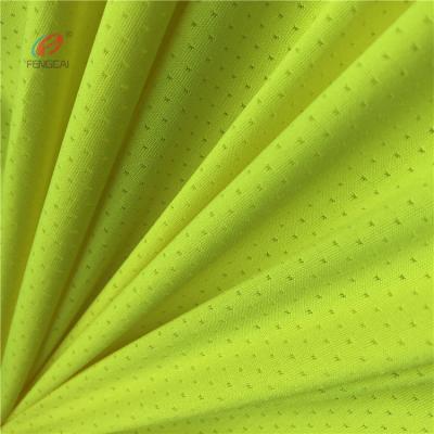 China Wicking 95% Polyester 5% Spandex 40D*75D Butterfly Stretch Anti-Static Breathable T-shirt Mesh Fabric for sale