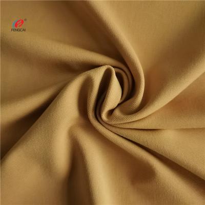 China Stretch Weft Knitted Microfiber DTY 94% Polyester 6% Spandex Cloth Broadcloth Fabric for sale