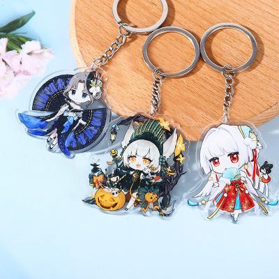 China Anime Stretching Letter Pencil Charm Round Tassel Resin Epoxy Make Your Own Anime Glitter Hologram Key Chain Custom Acrylic Charm for sale