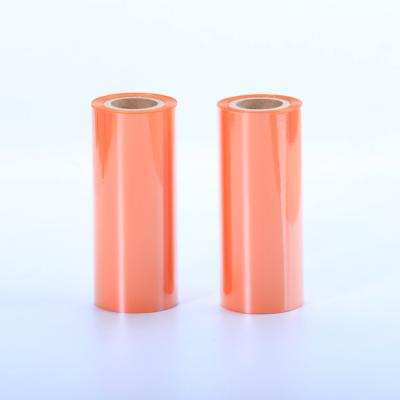 China COMPATIBLE orange resin color customization factory transfer ribbon 110mm barcode machine ribbon thermal wax resin for sale