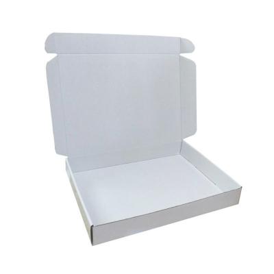 China High Quality Recycled Materials White Color Folding Mailbox Custom Logo Printing Corrugated Shipping Boxes for sale