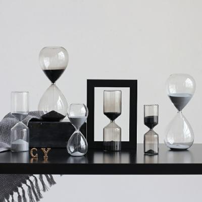 China Contemporary Custom 5/15/30 Minutes Modern Chilly Hourglass Glass Ornaments Wedding Sand Timer Clock for sale