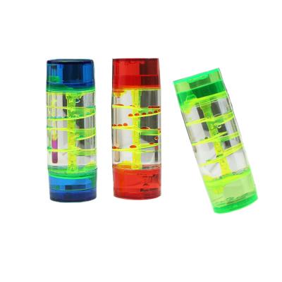 China Drip Oil Leak Hourglass Timer Creative Minimalist Toy Acrylic Crystal Cylindrical Column Decoration for sale