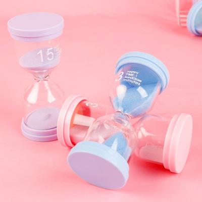 China Customized Transitional 60 Second Clock To 60 Minutes Colored Hourglass Children's Tooth Brushing Timer for sale