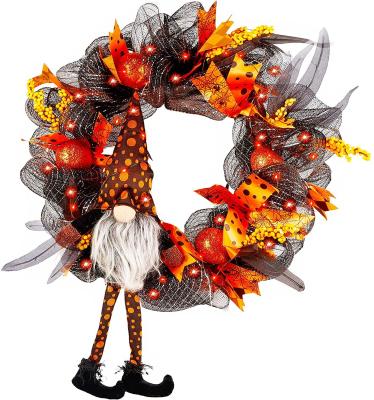 China Vintage Amazon Hot Sale Decor Celebration Halloween Wizard Hanging Garland Wreath Wall Decorations For Home Furniture for sale