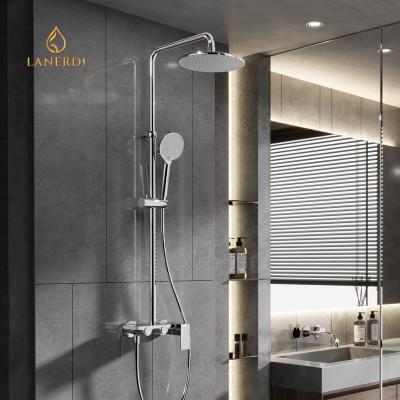 China With sliding bar SO716 12 01 1 Lanerdi Chrome shower faucet for sale