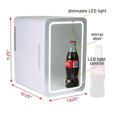 China China-chic New Home 4L Beauty Make Up Small Cosmetics Fridge Mini Fridge With LED Mirror for sale