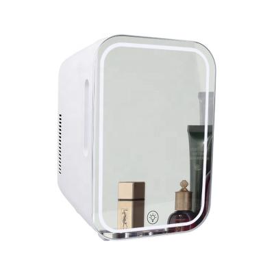 China New Professional China-chic Mini Fridge Dual-Use Mini Refrigerator Cheap Direct Cooling LED Manufacture Mirror for sale