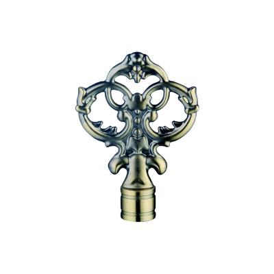 China 16mm Modern French Gothic Curtain Rods Finials For Window Curtain for sale