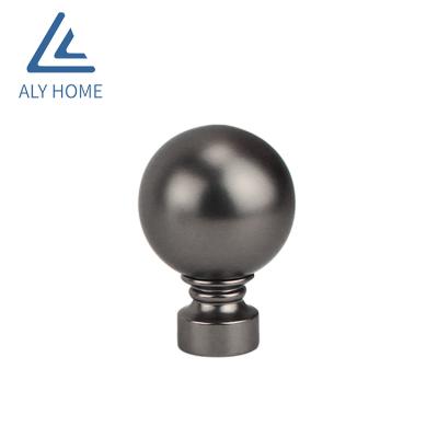 China Classic 19mm/28mm Single Metal Curtain Rod Finial for sale