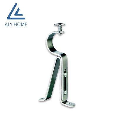 China Minimalist ALY HOUSE Factory Price Adjustable Metal Curtain Rod Track Brackets for sale