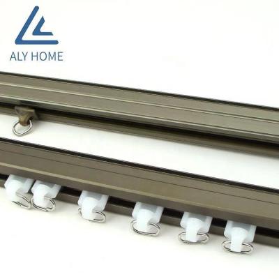 China Home Decoration Window Curtain Track Aluminum Sliding Window Track, Curtain Iron Track, Curtain Track with Pulley System for sale