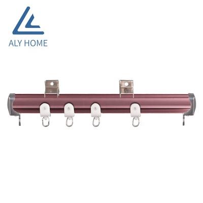 China Modern factory wholesale aluminum curtain track with pulley system for sale