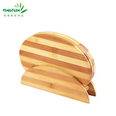 China 3 Piece Sustainable Eco Friendly Bamboo Chopper Set With Stand for sale