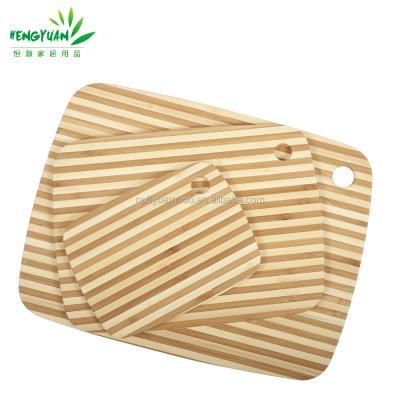 China Fujian modern sustainable hengyuan bamboo 3 piece cutting board set for sale