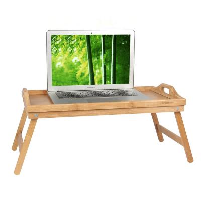 China Hot Selling Stored Foldable Bamboo Laptop Bed Serving Tray For Breakfast for sale