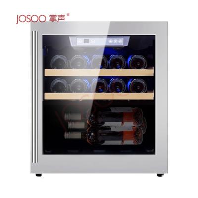 China Single-zone Commercial Display Josoo Projector Light Luxury Led Wine Cabinet Coolers Fridge for sale