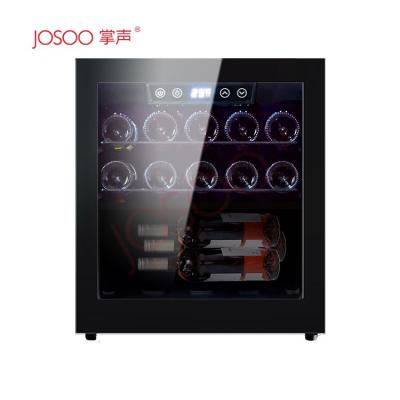 China Outdoor Custom Wholesale Compressor Wine Coolers 14 Bottles Electric Josoo Wine Fridge Beer Cooling Refrigerators for sale