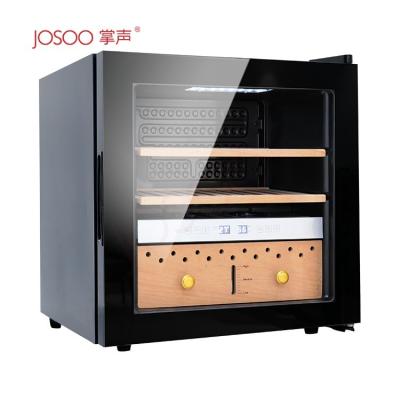 China josoo ODM OEM ODM Compressor Cigar Humidor Office Hotel Single Cigar Electric Fridge Multi In One Stainless All Glass for sale