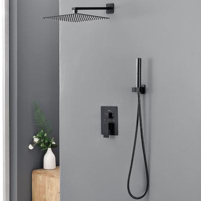 China New Design Sliding Bar Multifunction Wall Mounted Bathroom Shower System Without Square Shower Set for sale