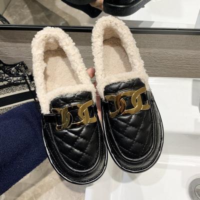 China 2021 new arrival lightweight women shoes women fall casual sneakers slip on furry winter shoes for latest women for sale