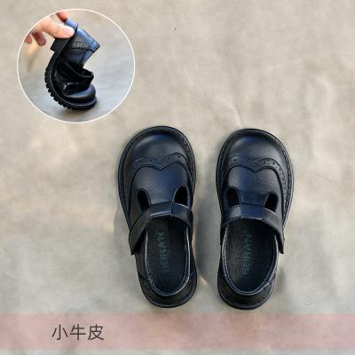 China Spring and autumn white campus black casual shoes size 23-36 durable girls British leather princess leather shoes for sale