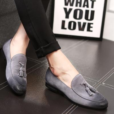 China New spring and summer Swedish leather men's breathable leather leffer shoes British casual shoes for sale