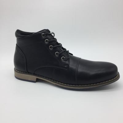 China OEM casual boots men's casual shoes zapatos de hombre waterproof custom black men's shoes leather boots for sale