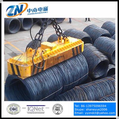 China Rectangular Lifting Electro Magnet with Special Magnetic Pole for Wire Coil Rod MW19-70072L/1 for sale