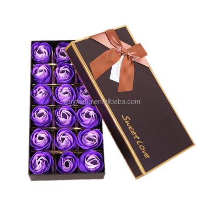 China Factory Wholesale Eco-friendly Scented Rose Flower Soap Floral Party Favor Birthday Wedding Valentines Day Gift, Rose Soap Flower Gift Box for sale