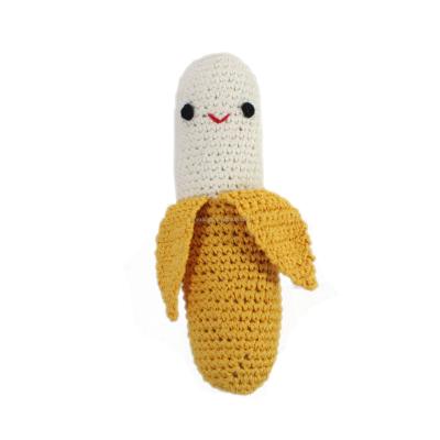 China Factory viable wholesale knit organic cotton crochet dog toys, small dog toy, crochet baby grabbing and teething stuffed toys for sale